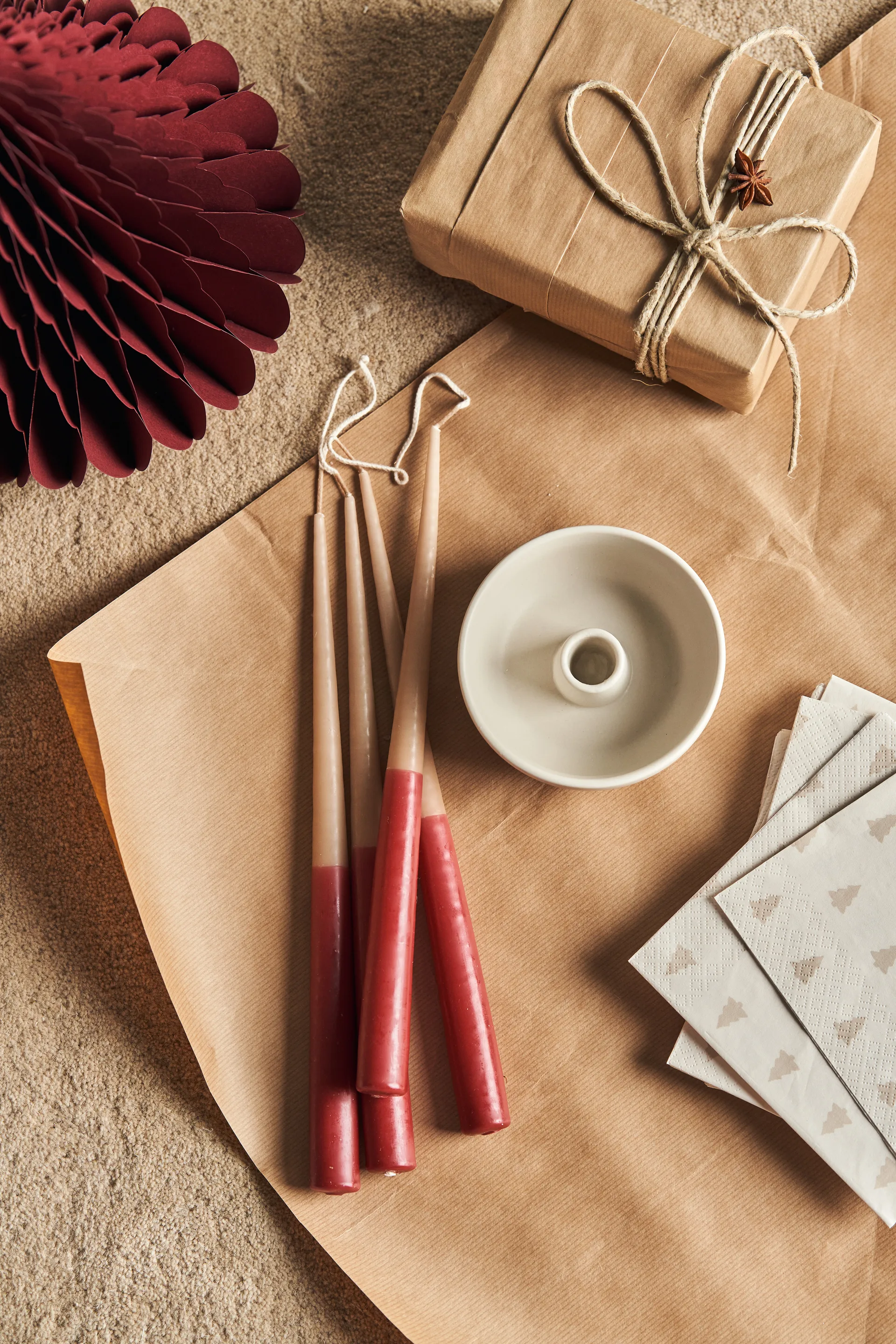 Trees joulukoriste 2 kpl, Red Scandi Living