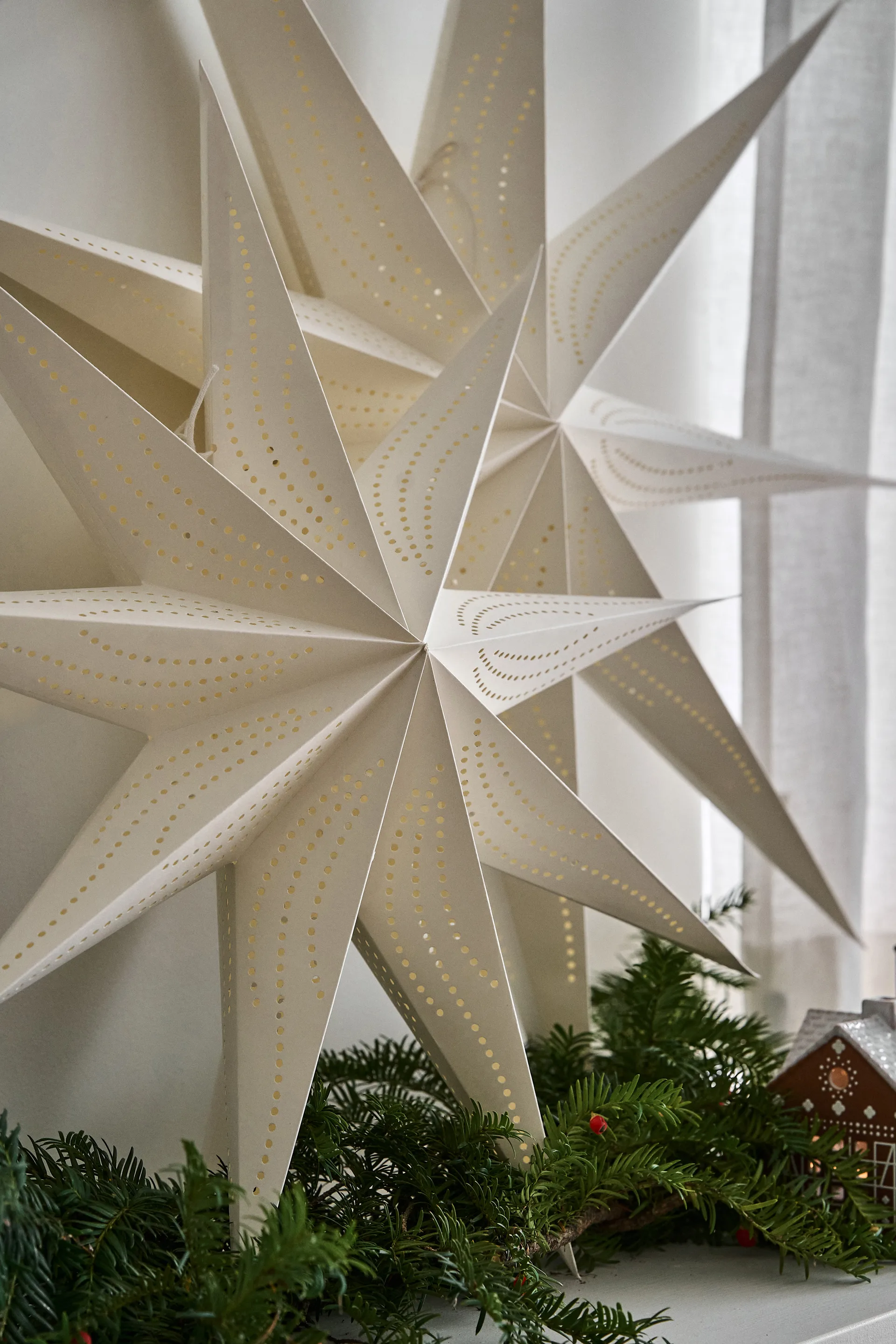 Veil adventtitähti Ø90 cm 2-pakkaus,  Scandi Living