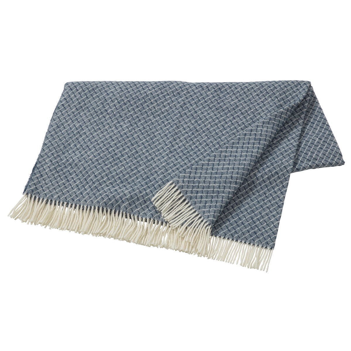 Scandi Living Wicker villahuopa Dark blue | Skandinaavinen Sisustus | Villahuovat & Villaviltit | Sininen