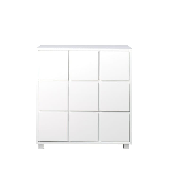 Lipasto 1 - Valkoinen, 3 pientä ja 2 suurta laatikkoa, lyhyet jalat - Scherlin