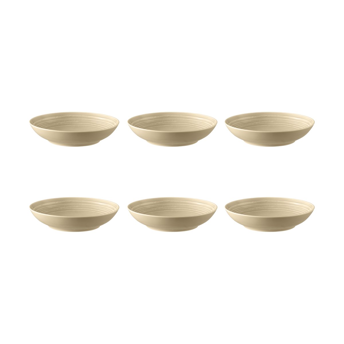 Seltmann Weiden Terra syvä lautanen 21,2 cm 6-pakkaus Sand Beige
