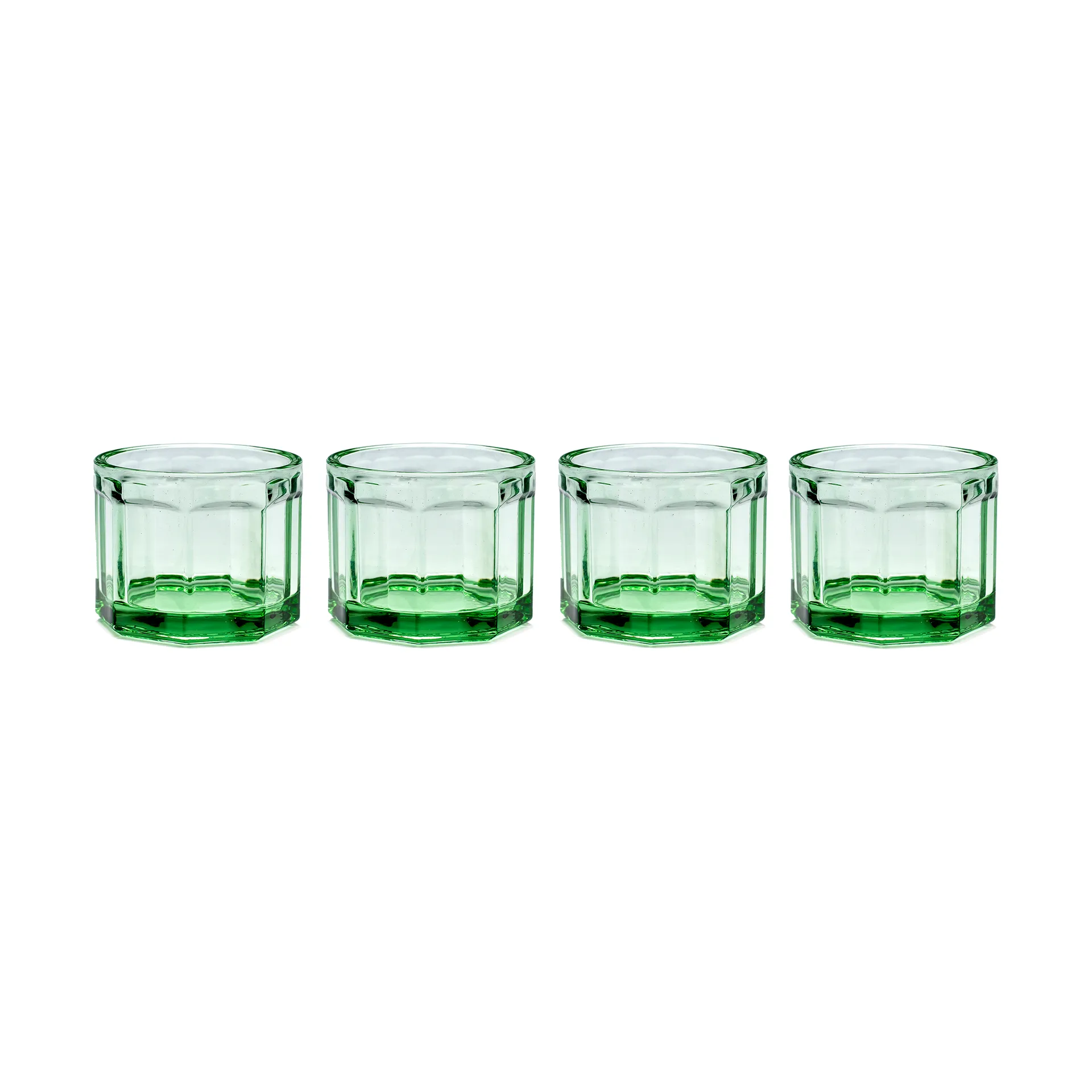 Fish & Fish -juomalasi 16 cl, 4-pakkaus Green,  Serax