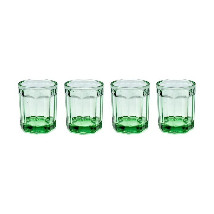 Fish & Fish -juomalasi 22 cl, 4-pakkaus Green - Serax