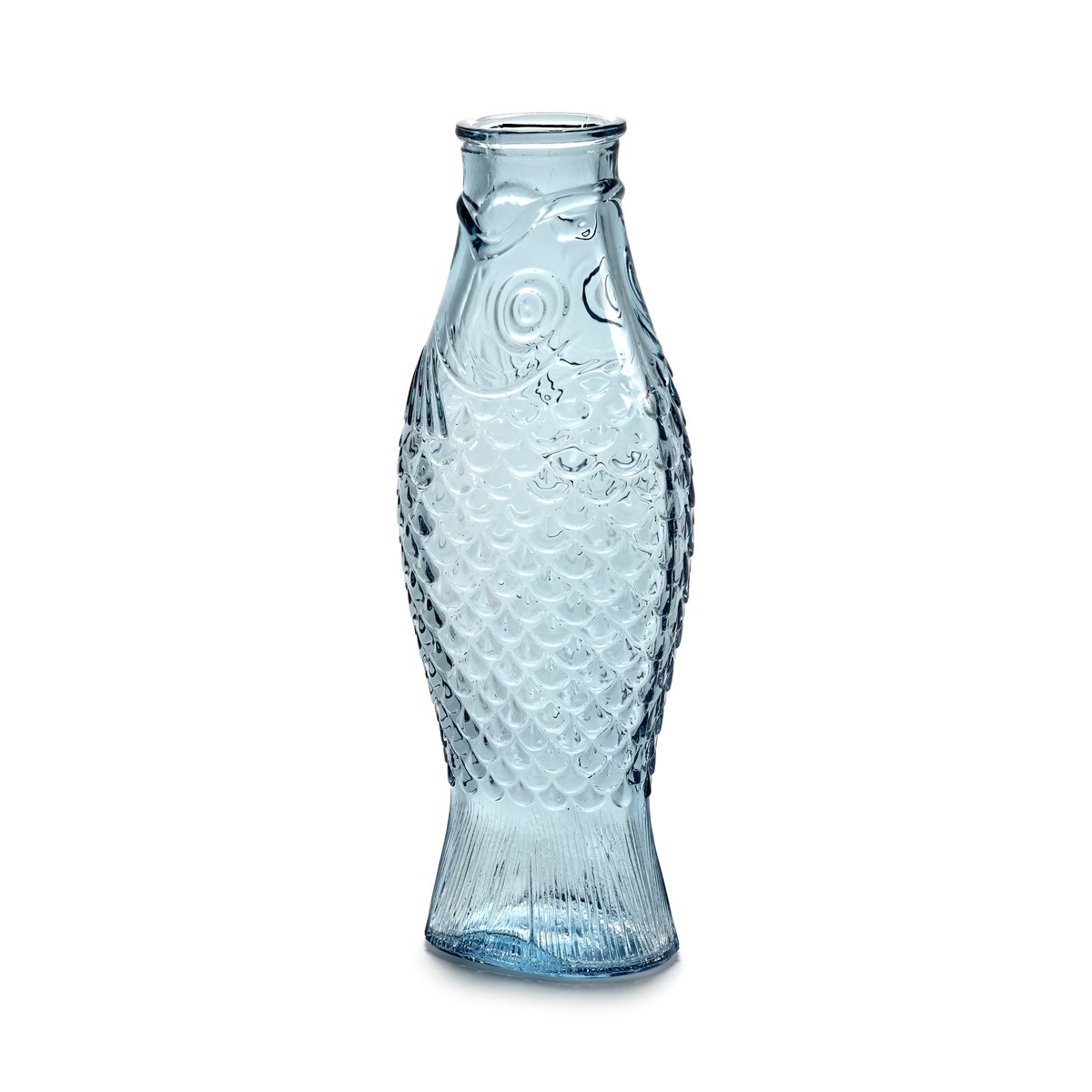 Serax Fish & Fish -lasipullo 85 cl Light blue | Skandinaavinen Sisustus | Vesikannut & Karahvit | Sininen