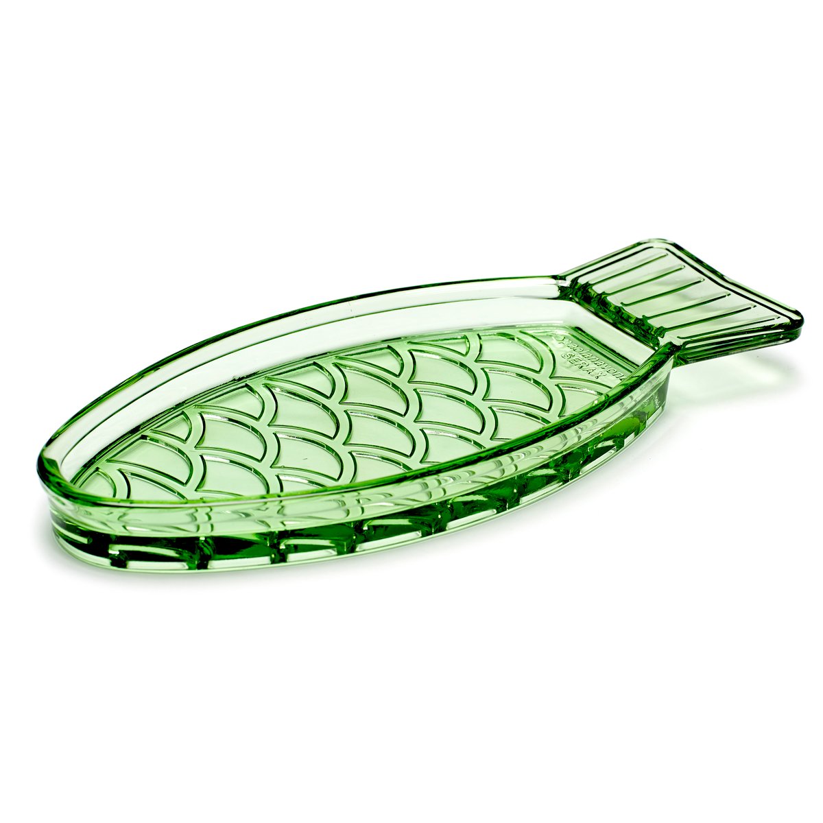 Serax Fish & Fish -lautanen 10x23 cm Green | Skandinaavinen Sisustus | Asetit | Vihreä