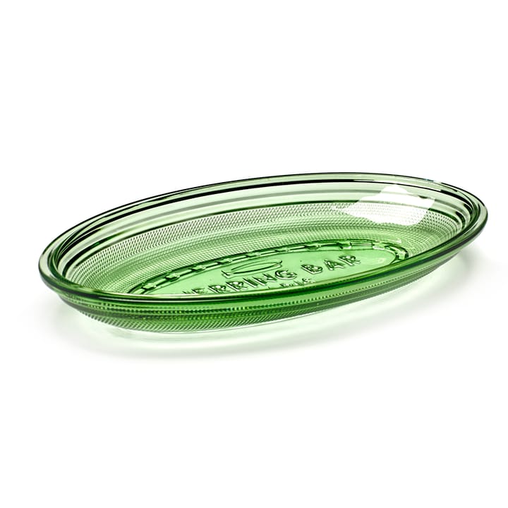 Fish & Fish ovaali lautanen 14x26 cm - Green - Serax