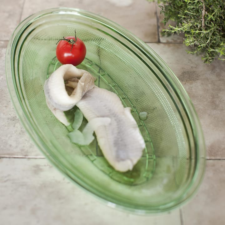 Fish & Fish ovaali lautanen 14x26 cm - Green - Serax