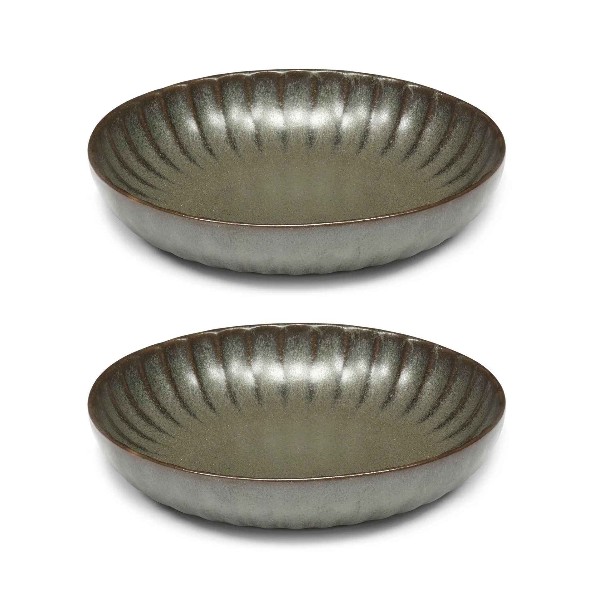 Inku high lautanen S Ø19 cm 2 kpl, Green Serax