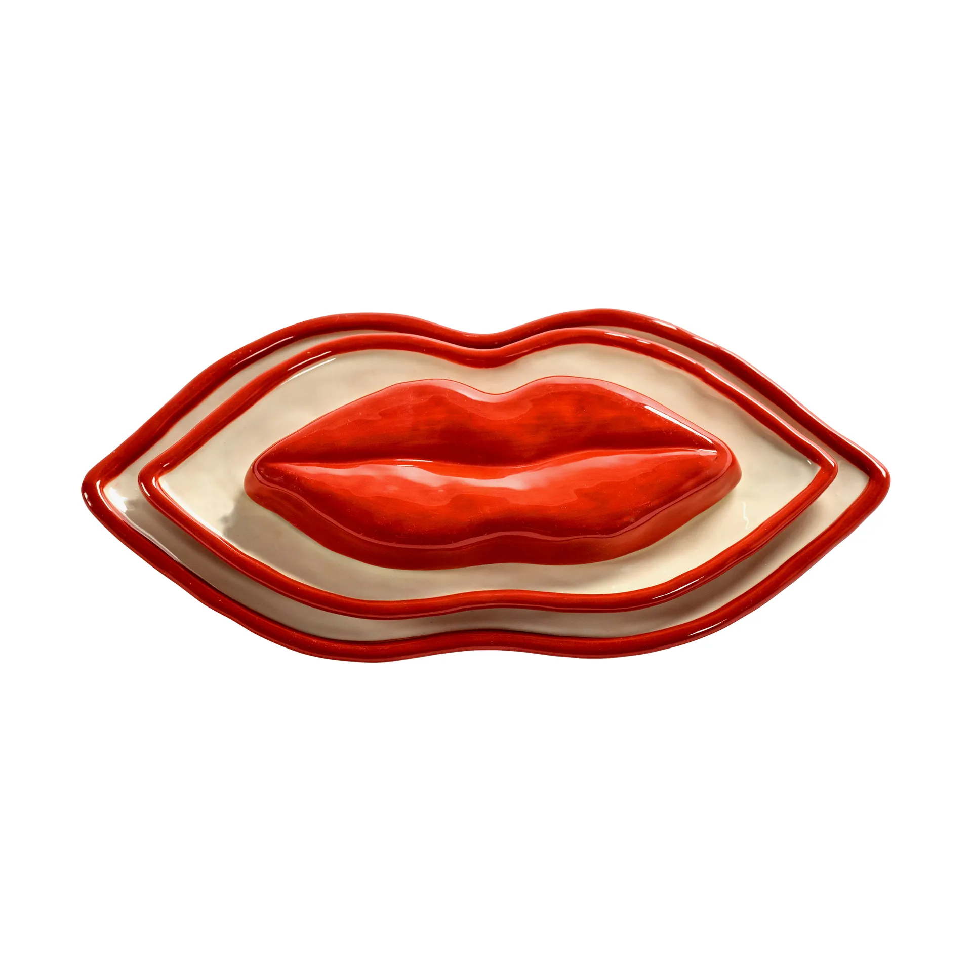 Les Objets Mouleversants brickset 3 osaa, Red-white Serax