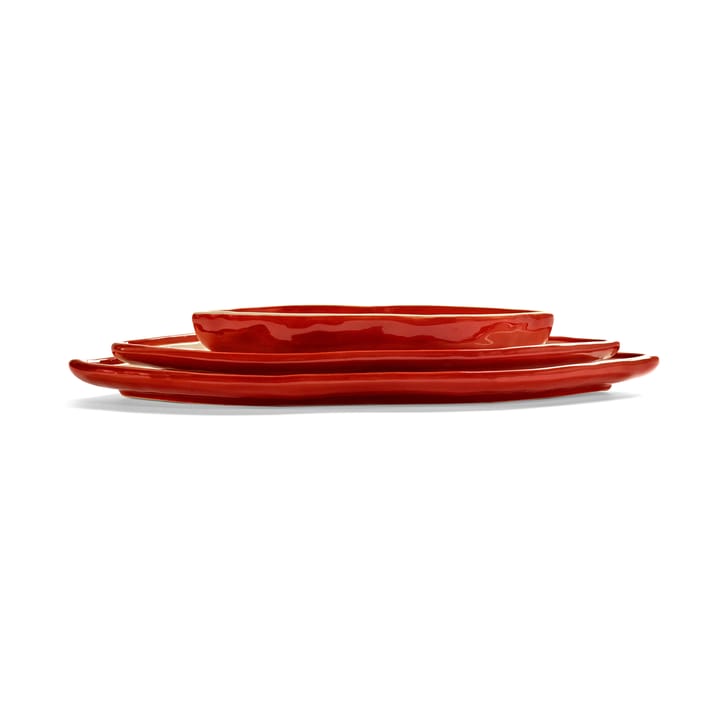 Les Objets Mouleversants tarjotin M, Red-white Serax