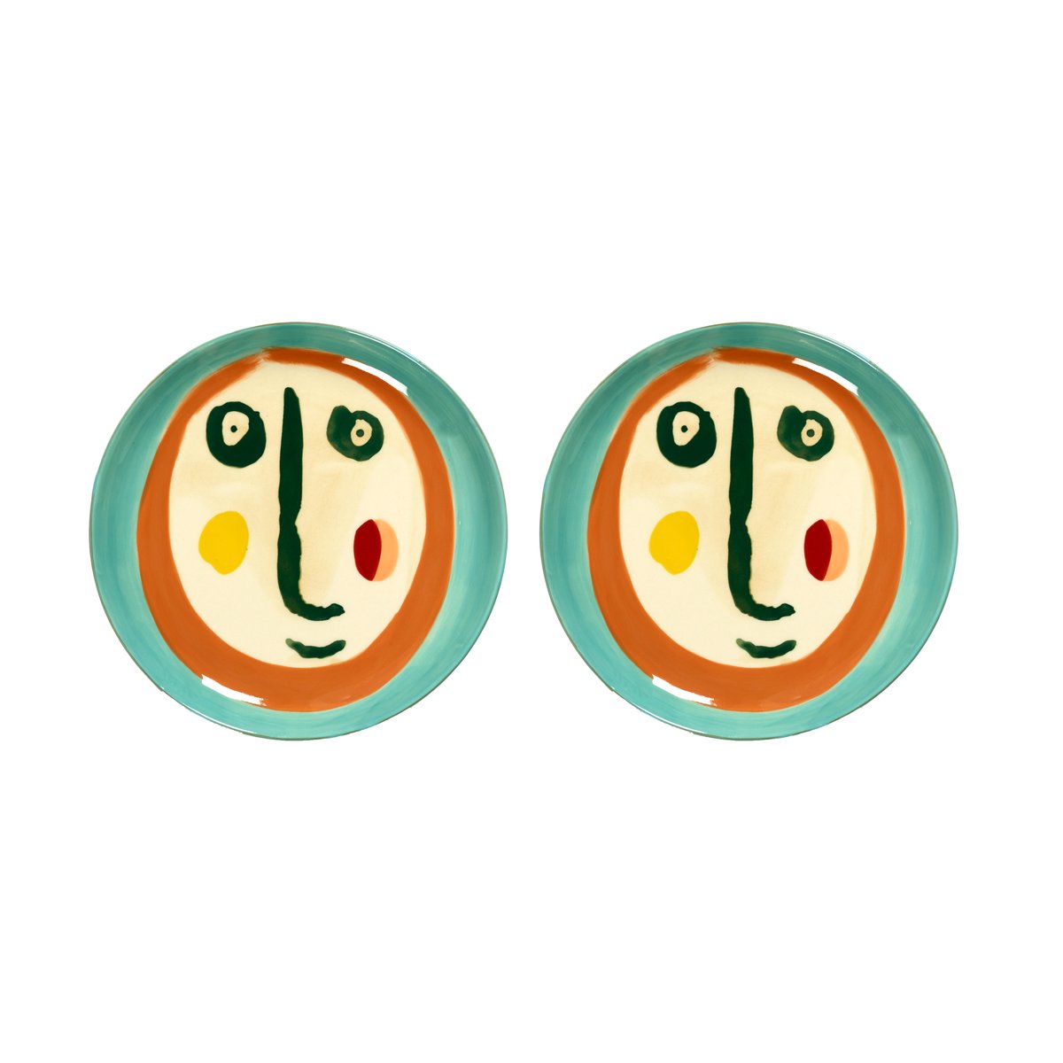 Serax Ottolenghi Feast lautanen S 19 cm 2-pakkaus Face nr 2