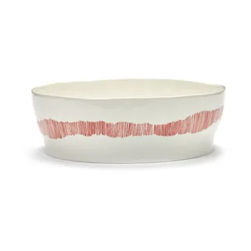 Ottolenghi Feast salaattikulho Ø27,5 cm - White stripes-red - Serax