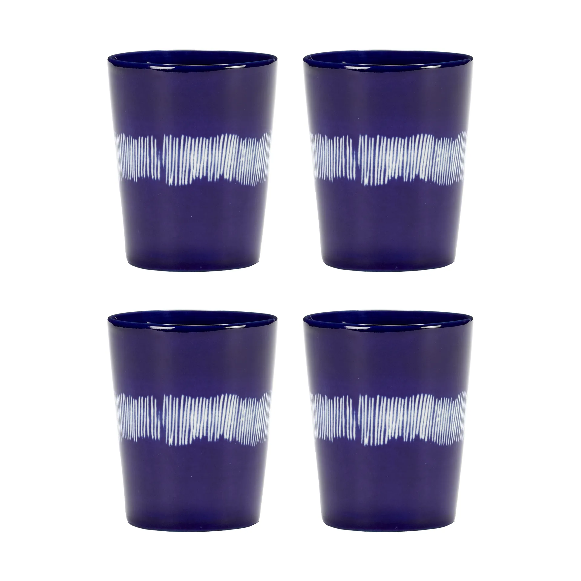 Ottolenghi Feast teekuppi 33 cl 4-pakkaus, Dark blue-white Serax