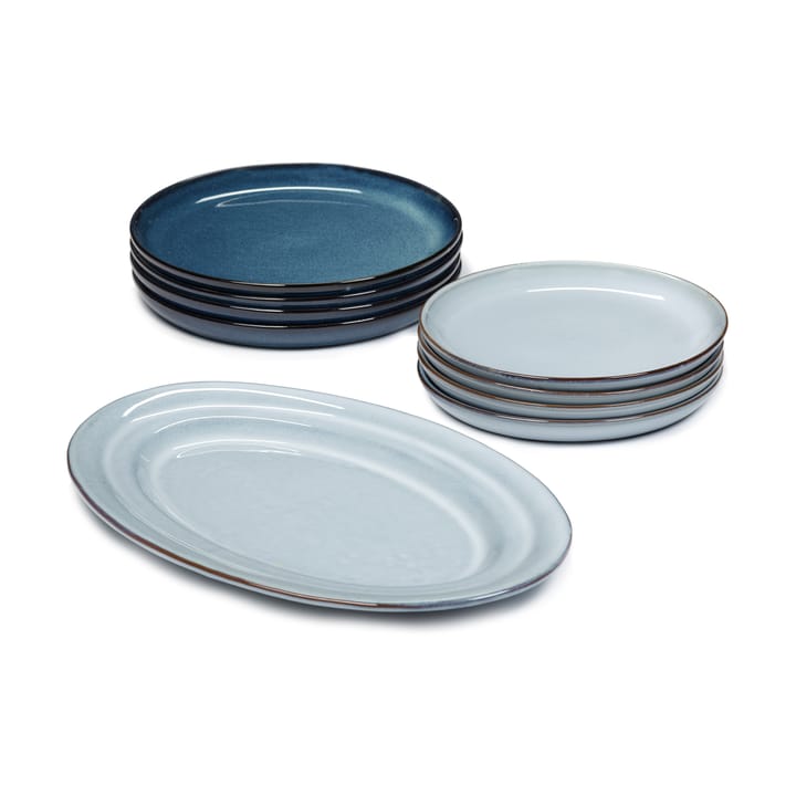 Pure dinner set 9 osaa - Blue - Serax