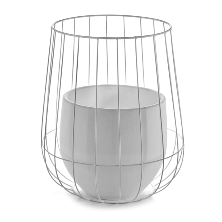 Serax kukkaruukku korissa 37x46 cm - White - Serax