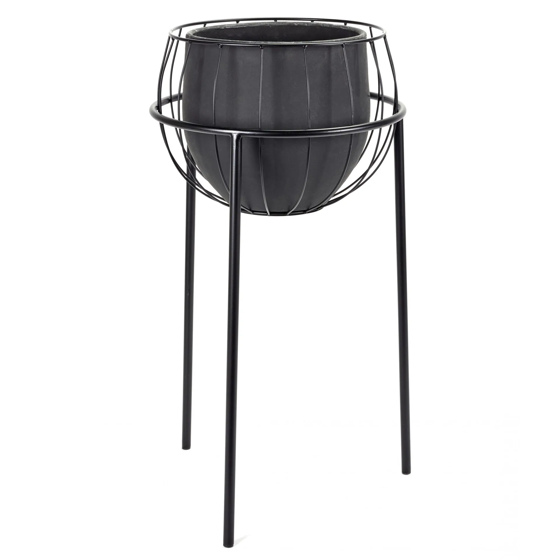 Serax ruukku jalustalla, Black Serax