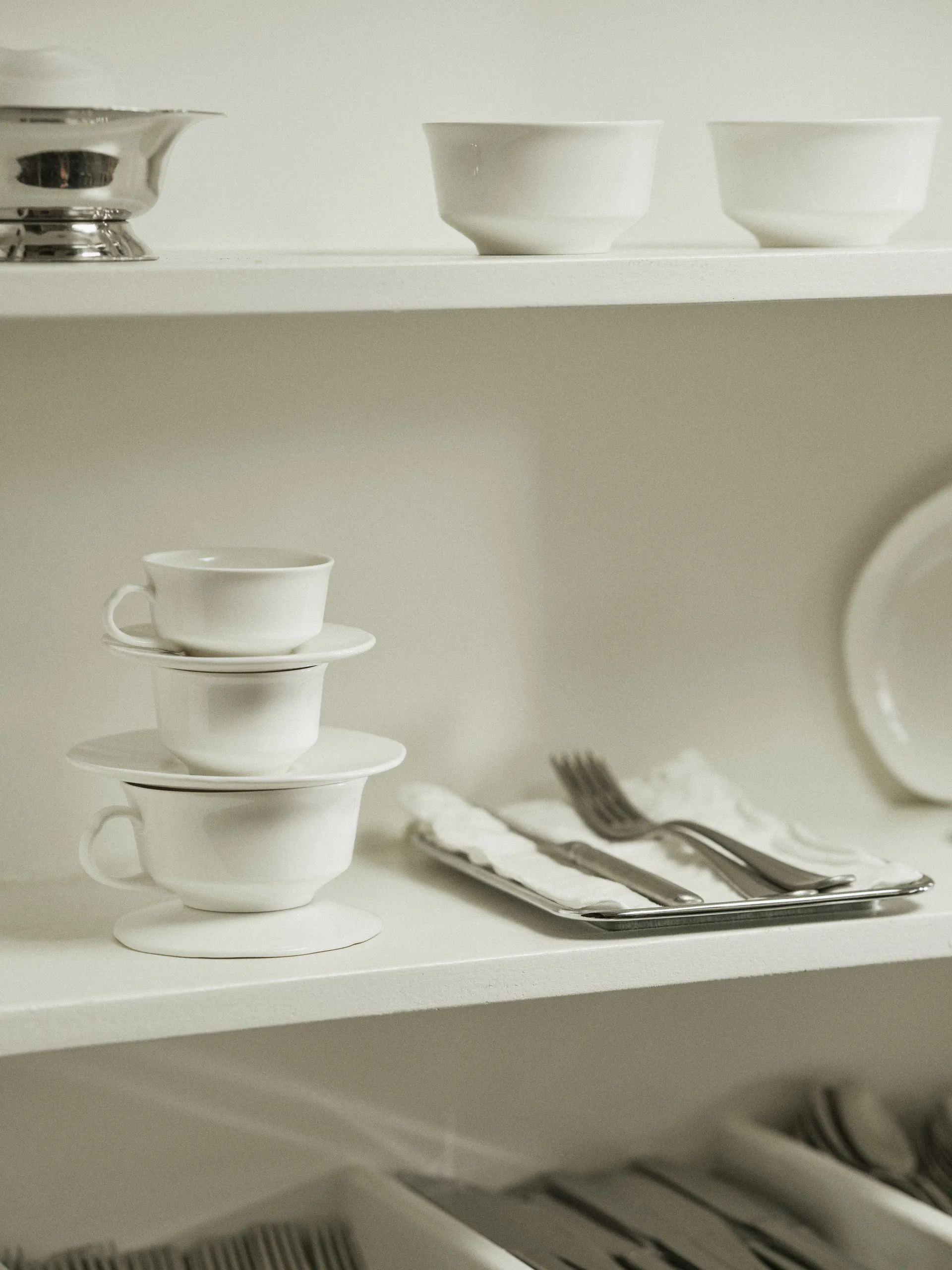 Silhouette espressokuppi 10 cl 4 kpl, White Serax