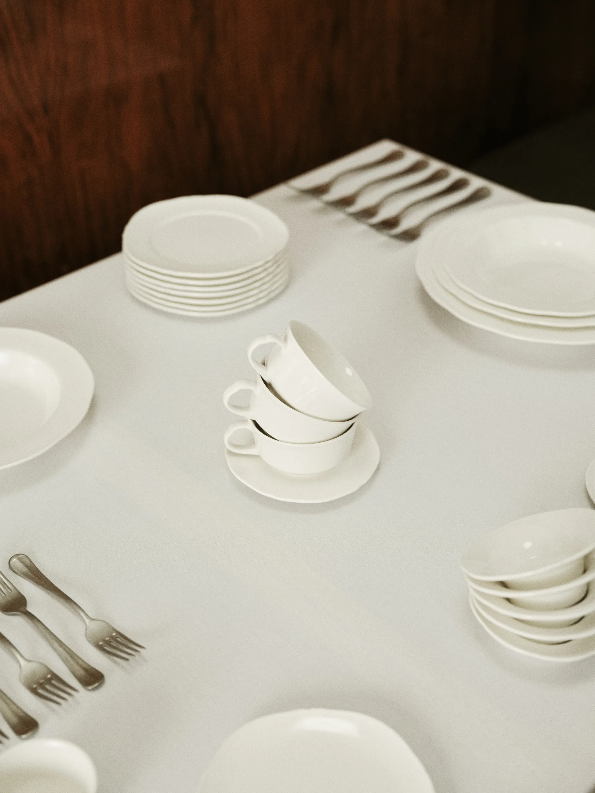 Silhouette kahvikuppi 19 cl. 4 kpl, White Serax