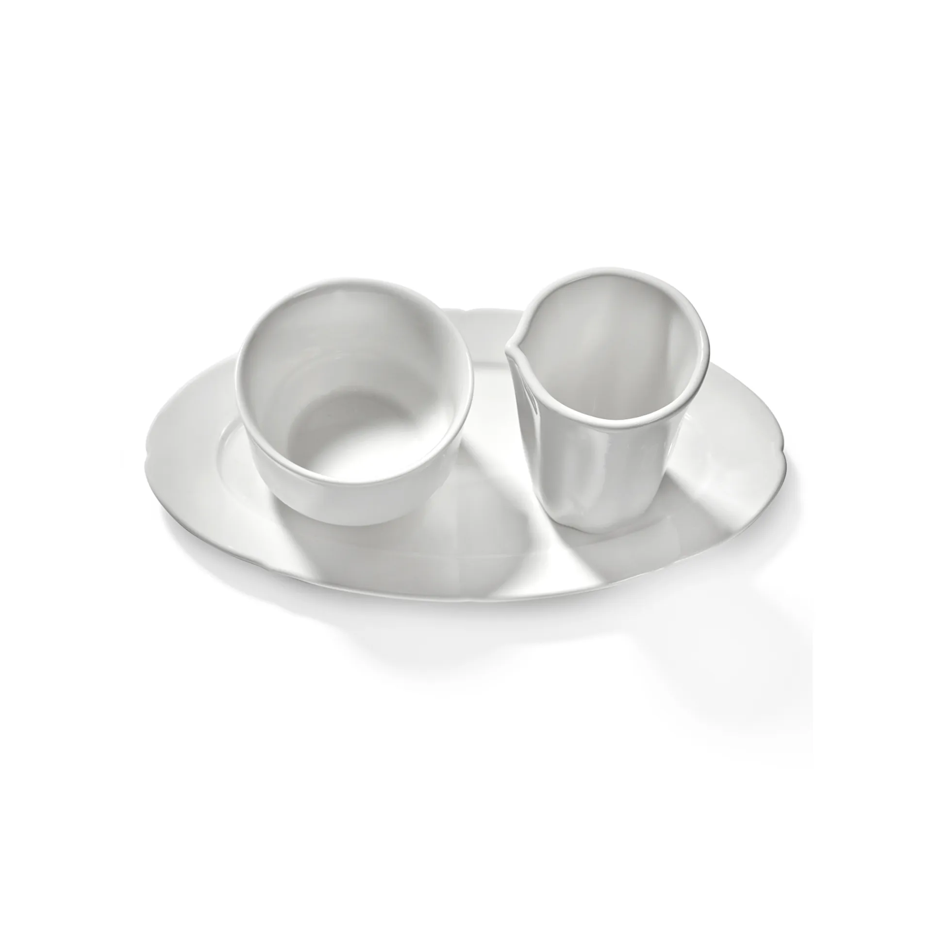 Silhouette maitokannu 7 cl 4 kpl, White Serax