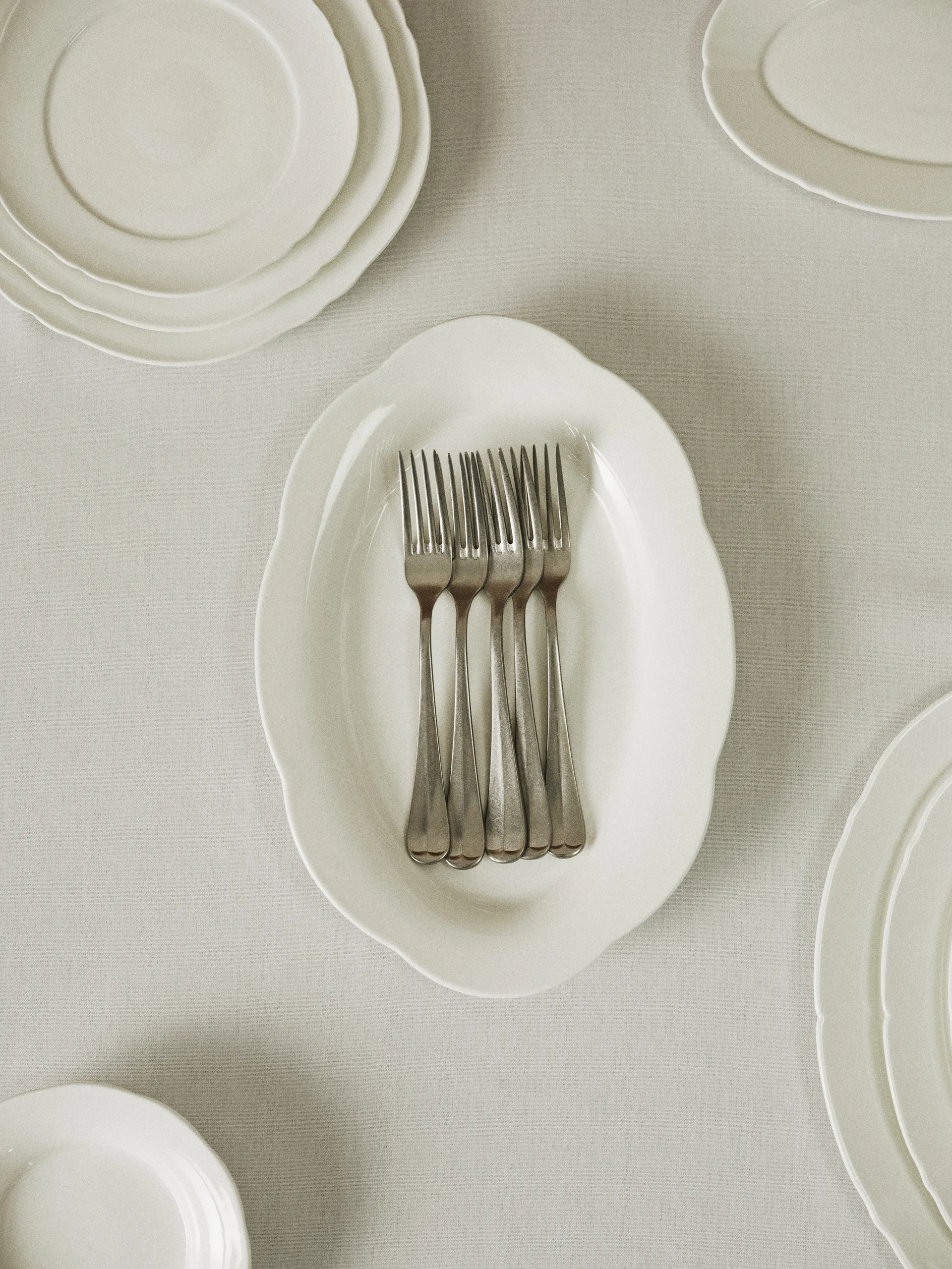 Silhouette ovaali syvä lautanen L 21x30 cm 2 kpl, White Serax