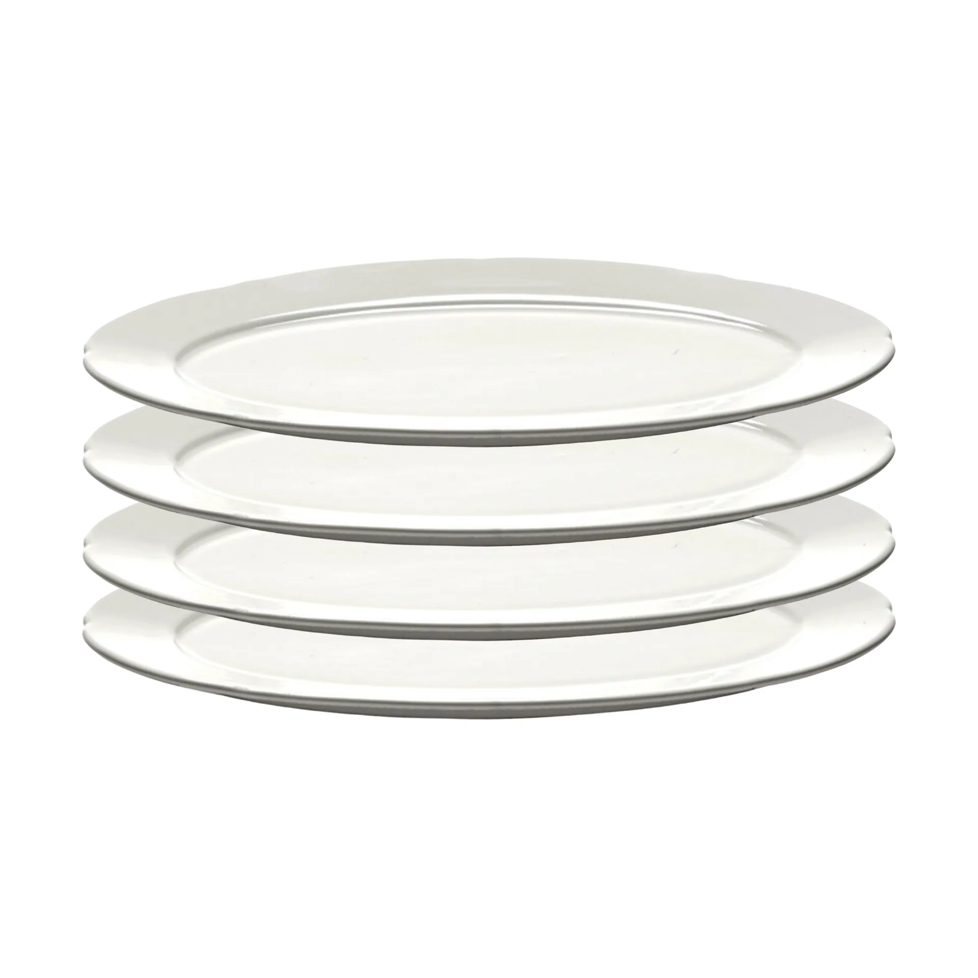 Silhouette oval lautanen S 10x18,5 cm 4 kpl, White Serax