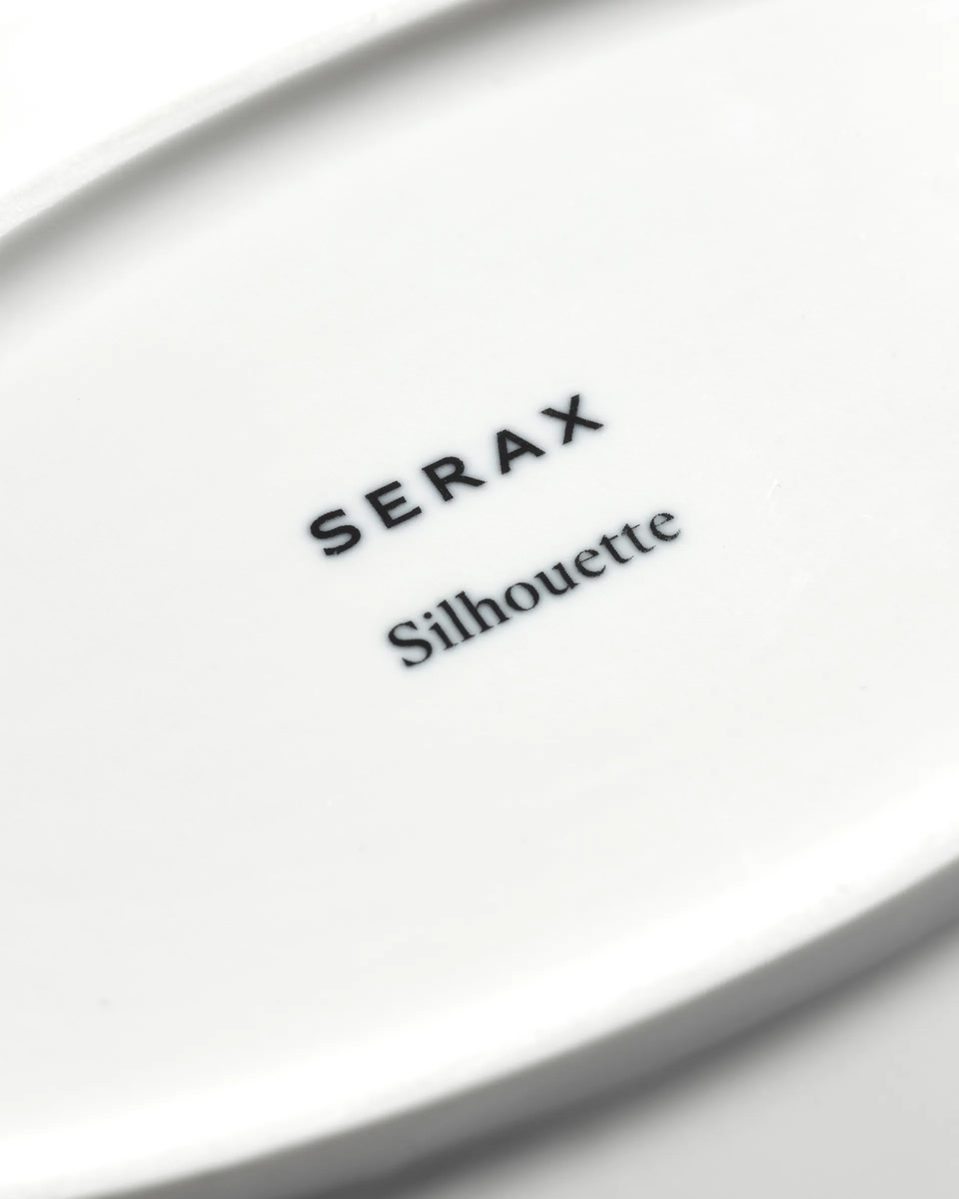 Silhouette oval lautanen S 10x18,5 cm 4 kpl, White Serax