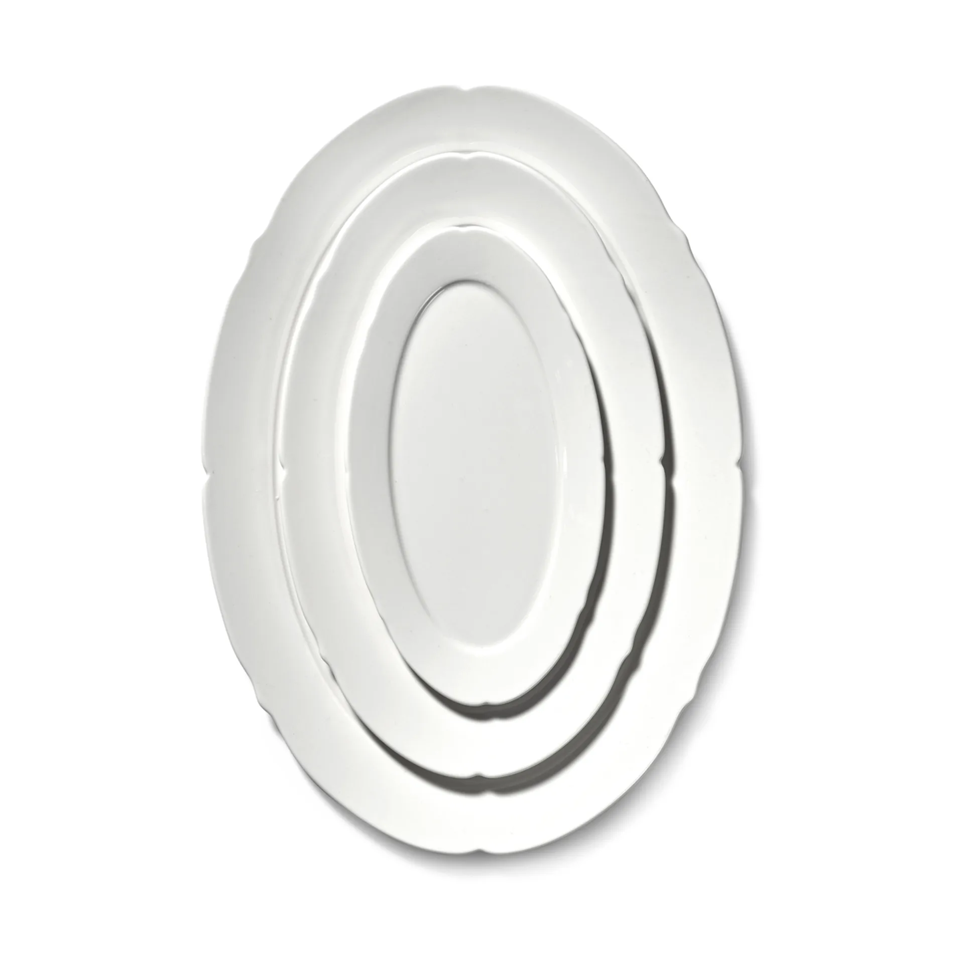 Silhouette oval lautanen S 10x18,5 cm 4 kpl, White Serax