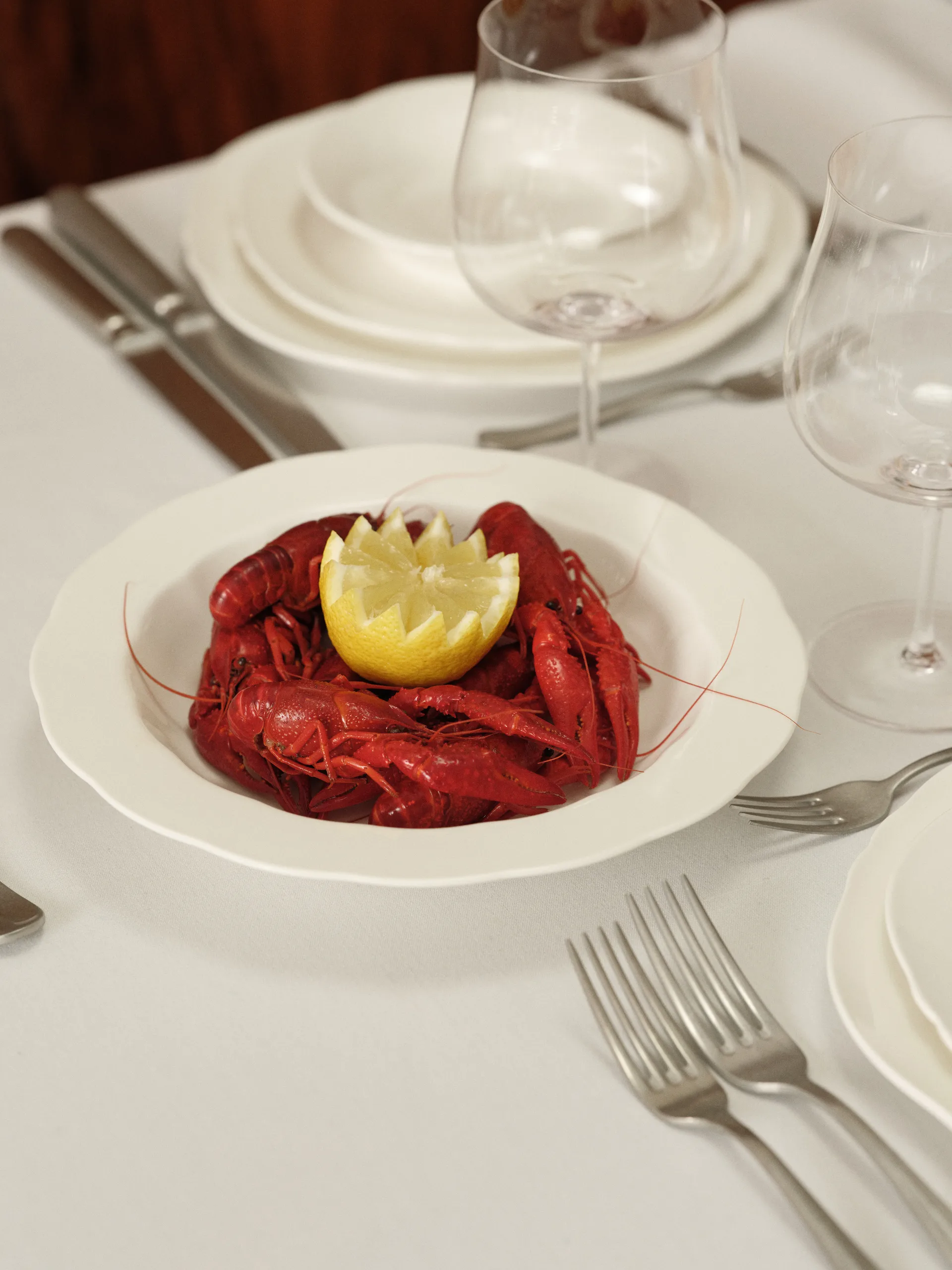 Silhouette pasta lautanen Ø22 cm 4 kpl, White Serax