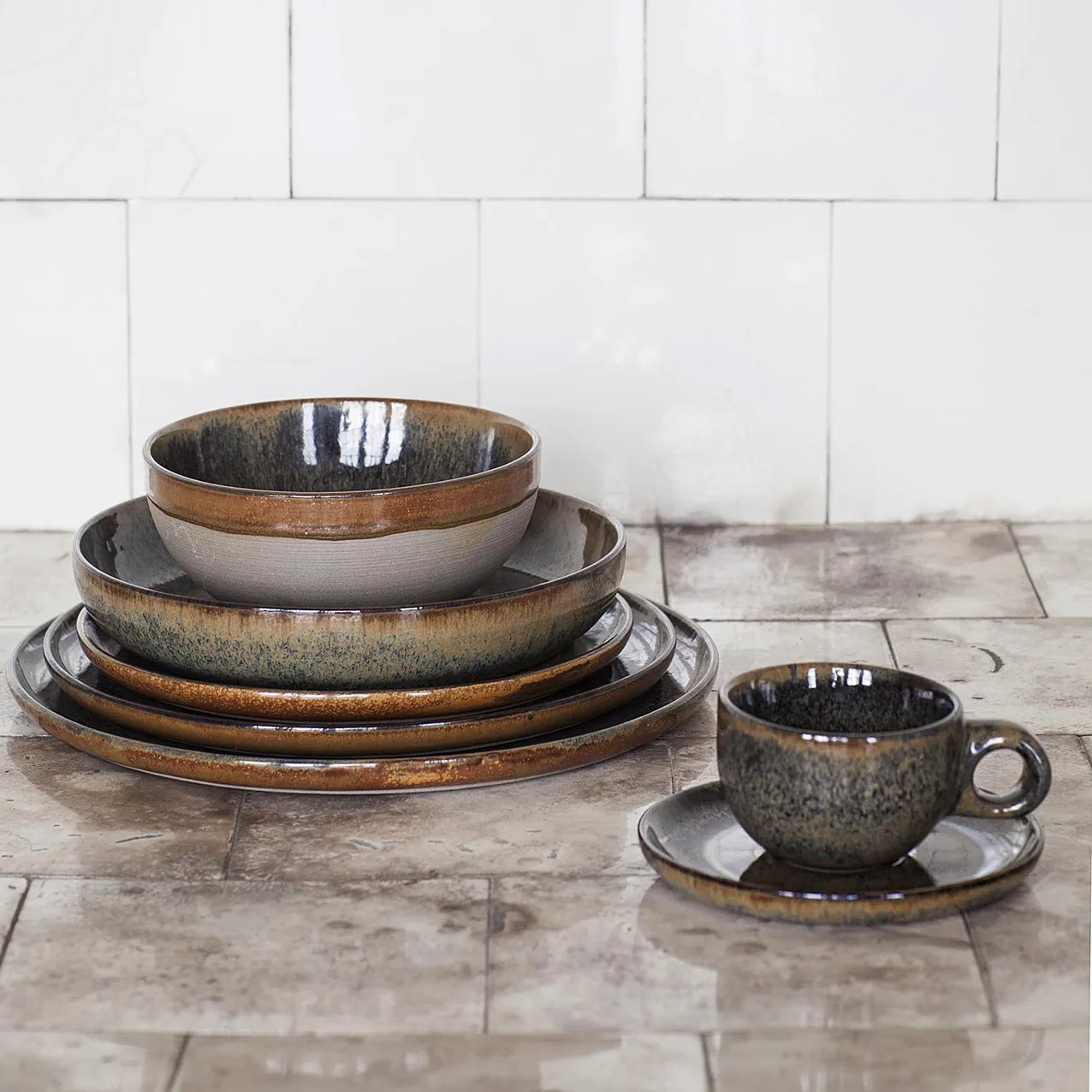 Surface aamiaiskulho 15 cm, Indi grey Serax