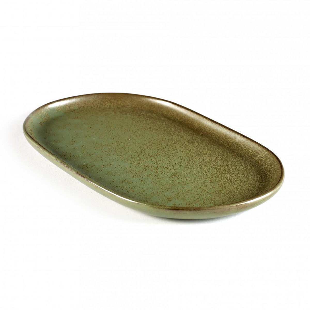 Serax Surface tapaslautanen 15x25 cm Camogreen | Skandinaavinen Sisustus | Ruokalautaset | Vihreä