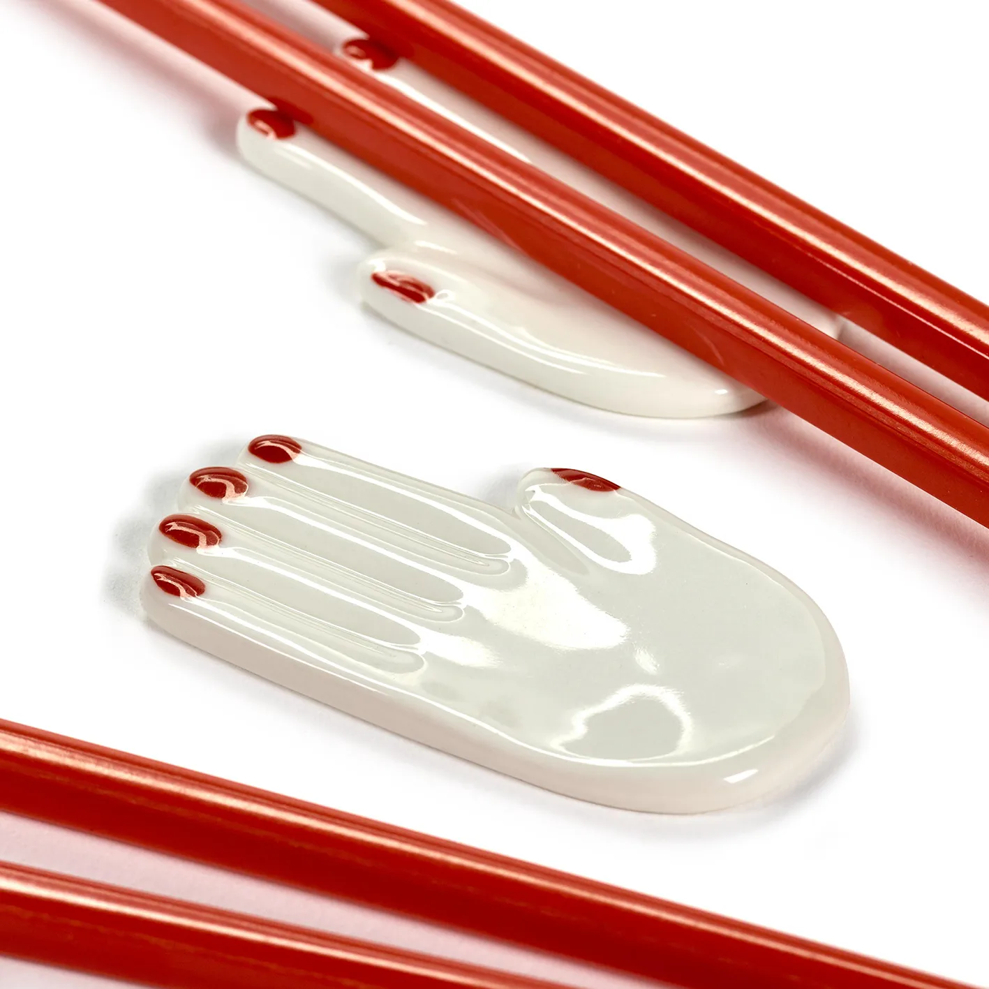 Table Nomade -syömäpuikot pidikkeillä, 6 osaa, Punainen Serax