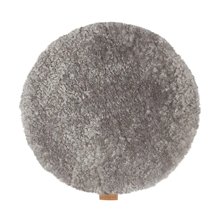 Jill tuolin istuintyyny, pehmustettu - Graniitti (harmaa), Ø36 cm - Shepherd of Sweden