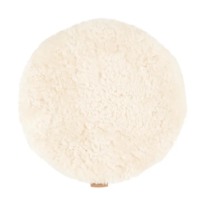 Jill tuolin istuintyyny, pehmustettu - Kreemi (valkoinen), Ø36 cm - Shepherd of Sweden