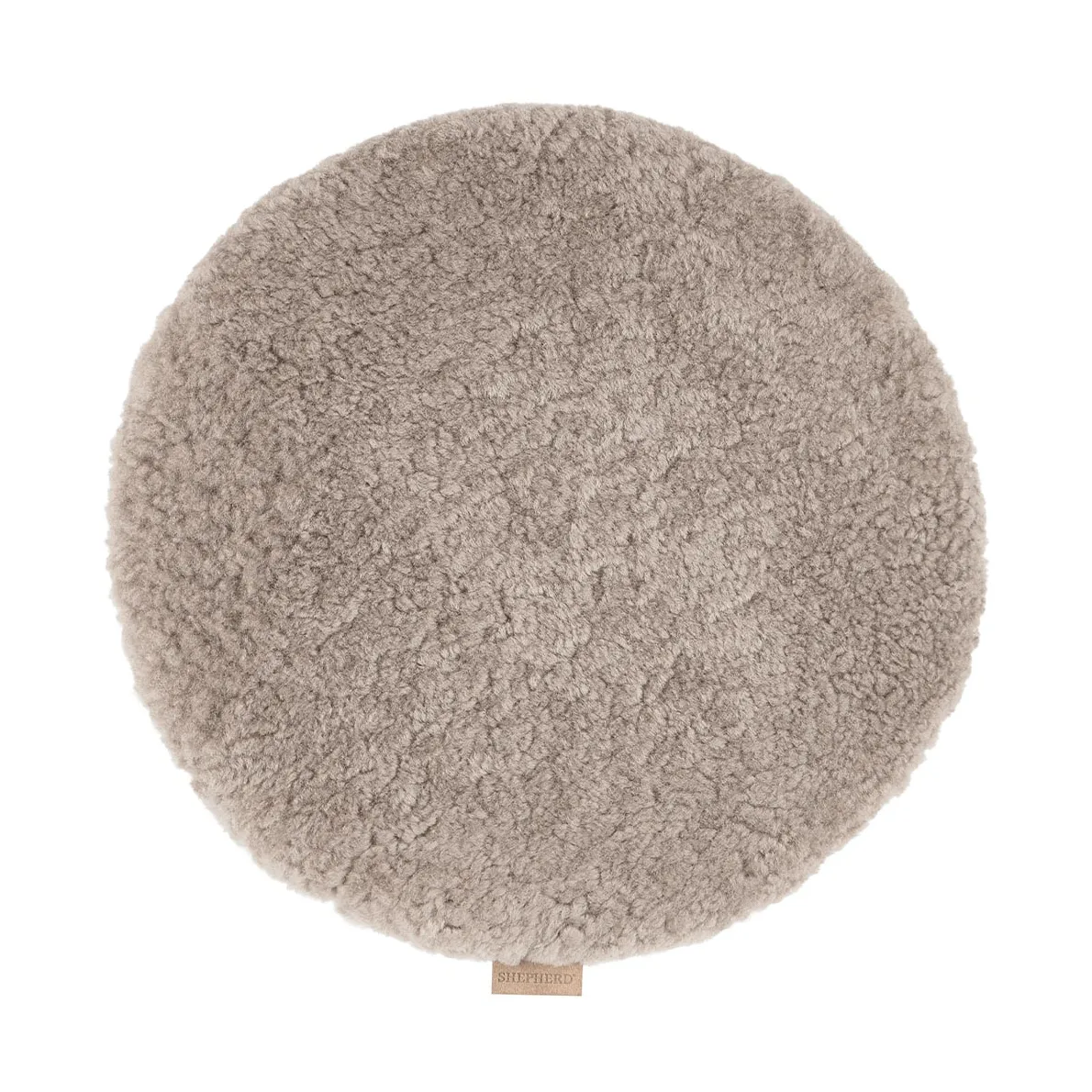 Jill tuolin istuintyyny, pehmustettu, Stone (beige), Ø36 cm Shepherd of Sweden