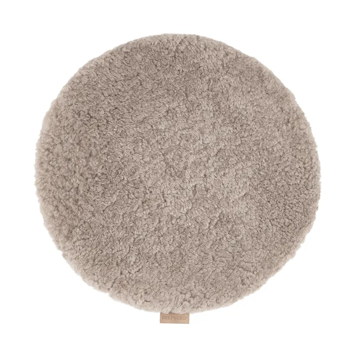 Jill tuolin istuintyyny, pehmustettu - Stone (beige), Ø36 cm - Shepherd of Sweden