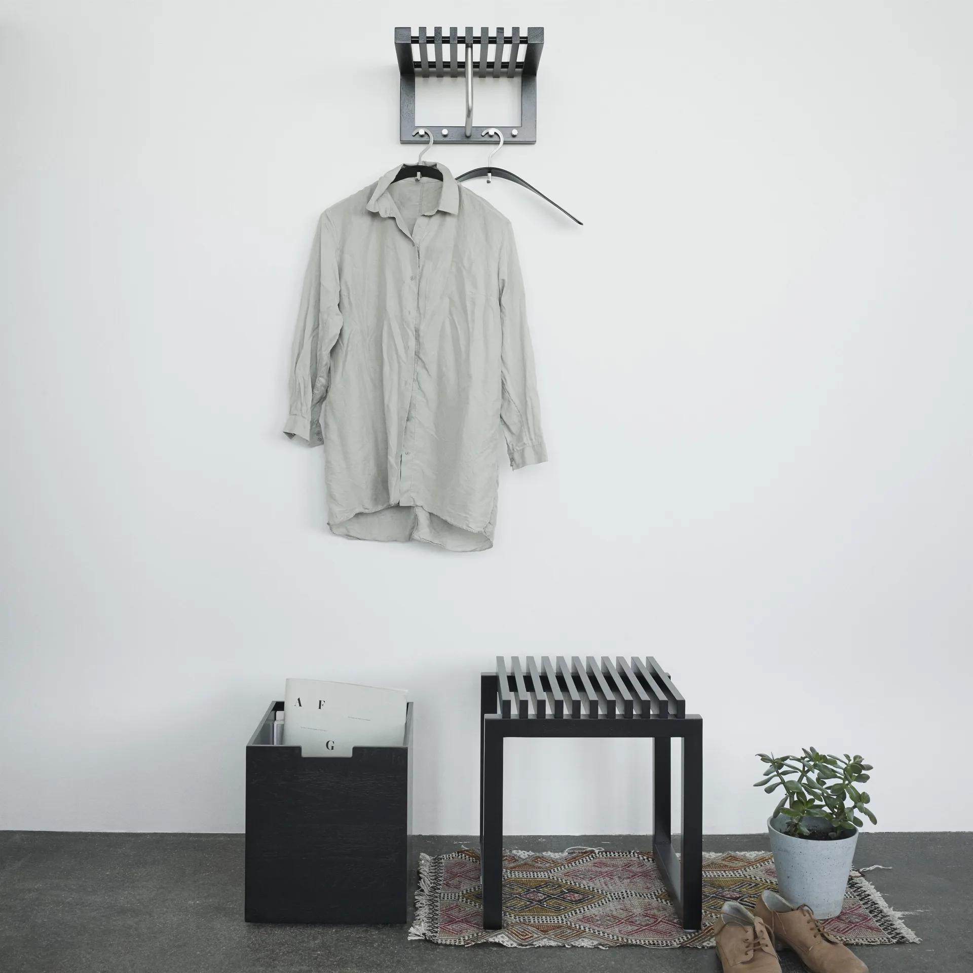 Cutter rahi, mustaksi maalattu tammi Skagerak