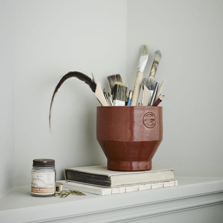 Edge ruukku (sisäkäyttöön) Ø15 cm, burned red Skagerak