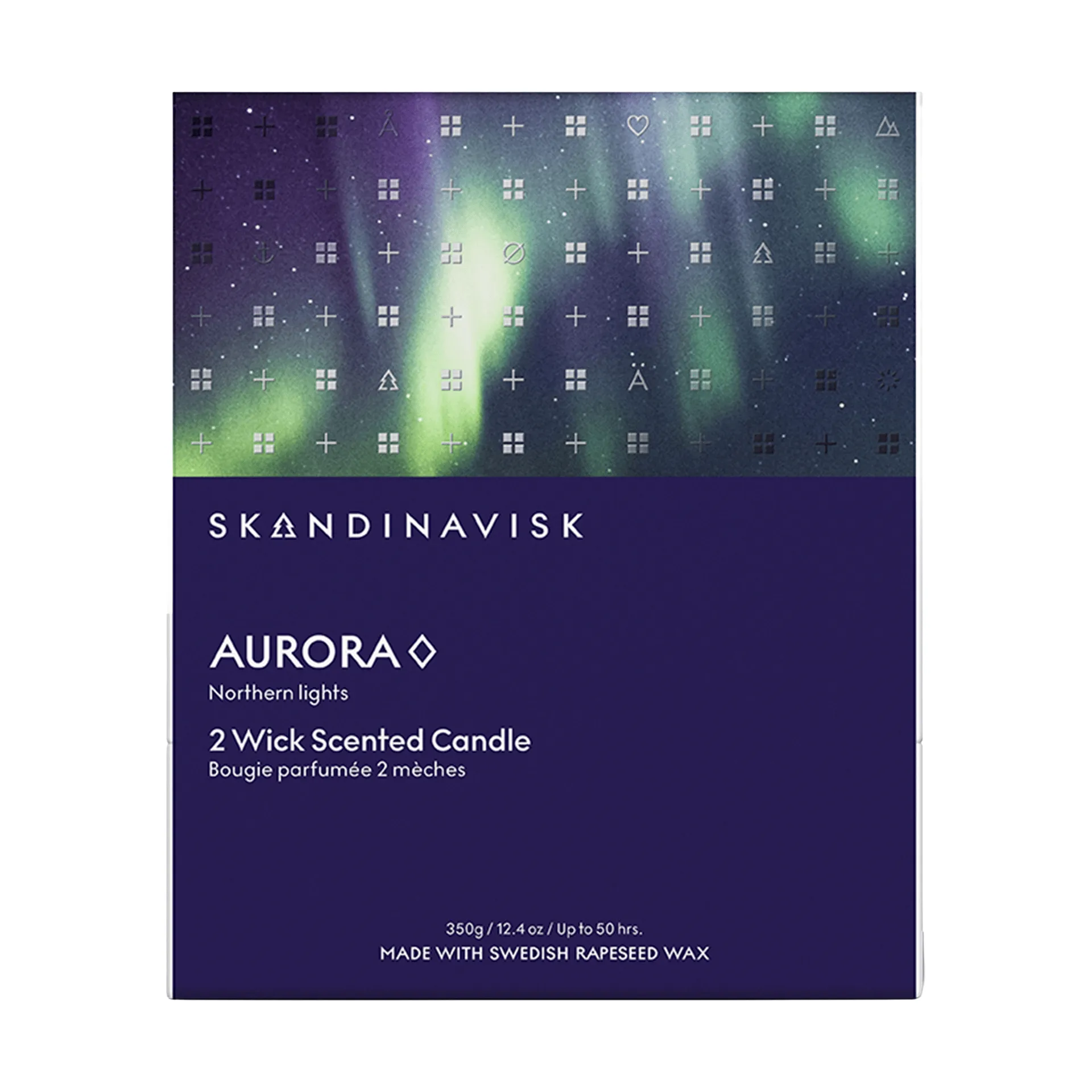 Aurora tuoksukynttilä, 350 g, 2 sydäntä Skandinavisk