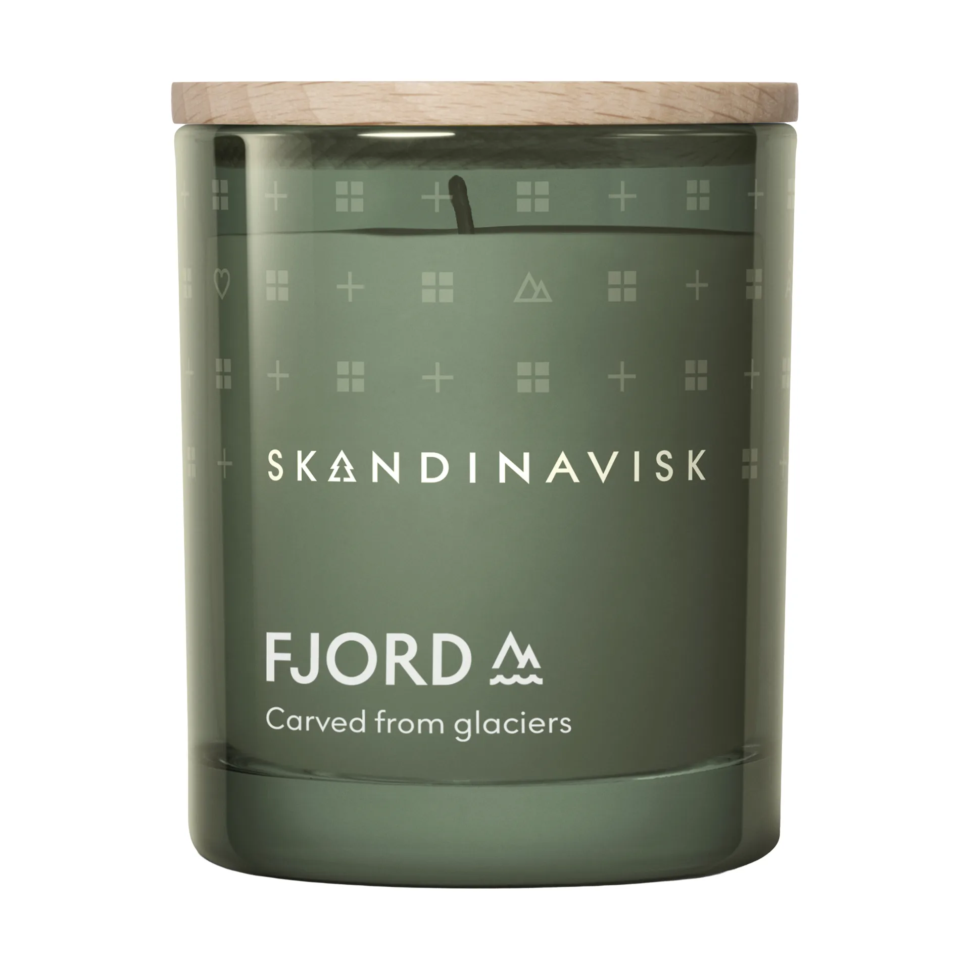 Fjord tuoksukynttilä kannella, 65 g Skandinavisk