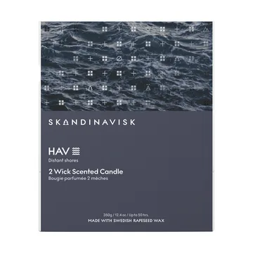 Hav tuoksukynttilä - 350 g, 2 sydäntä - Skandinavisk