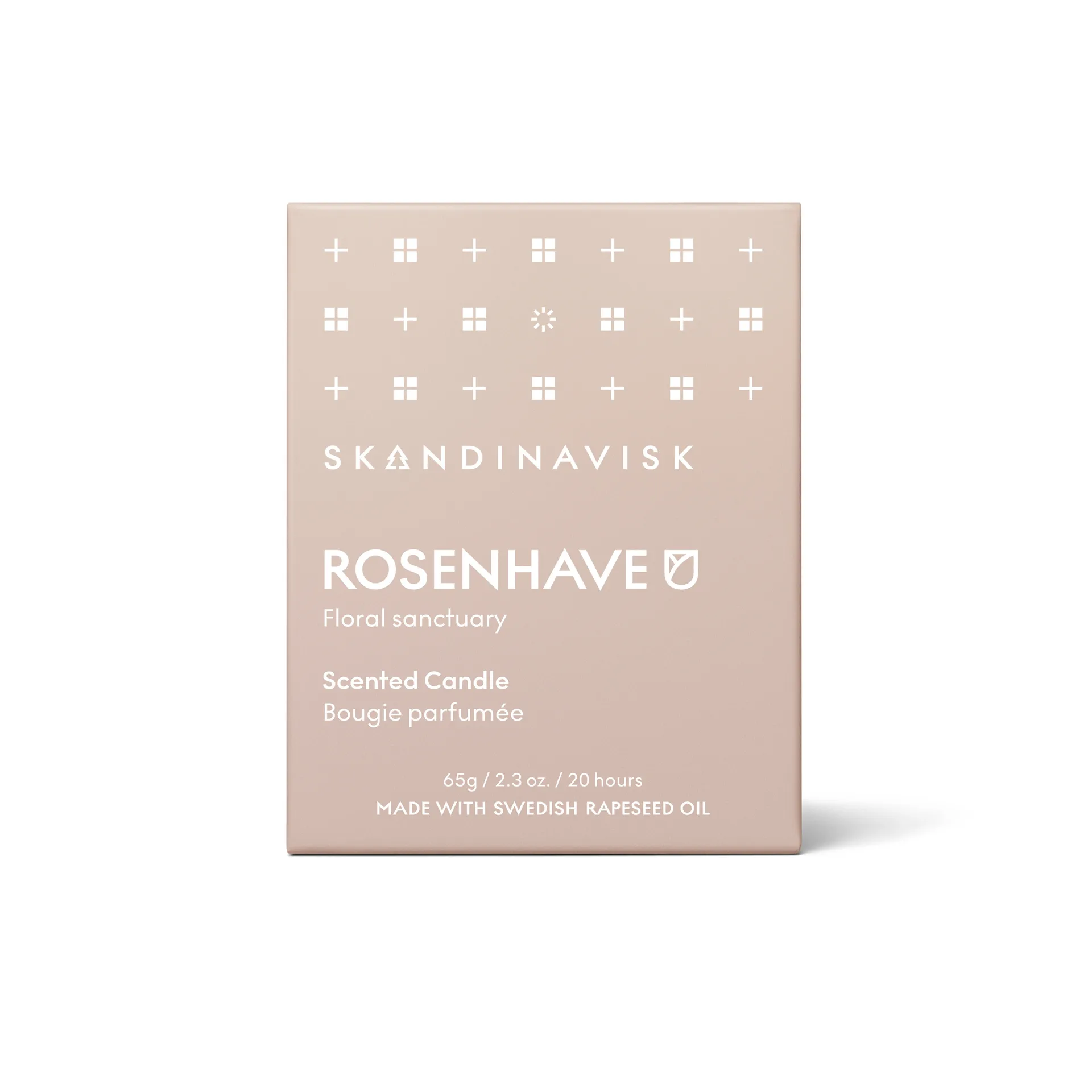 Rosenhave tuoksukynttilä kannella, 65 g Skandinavisk