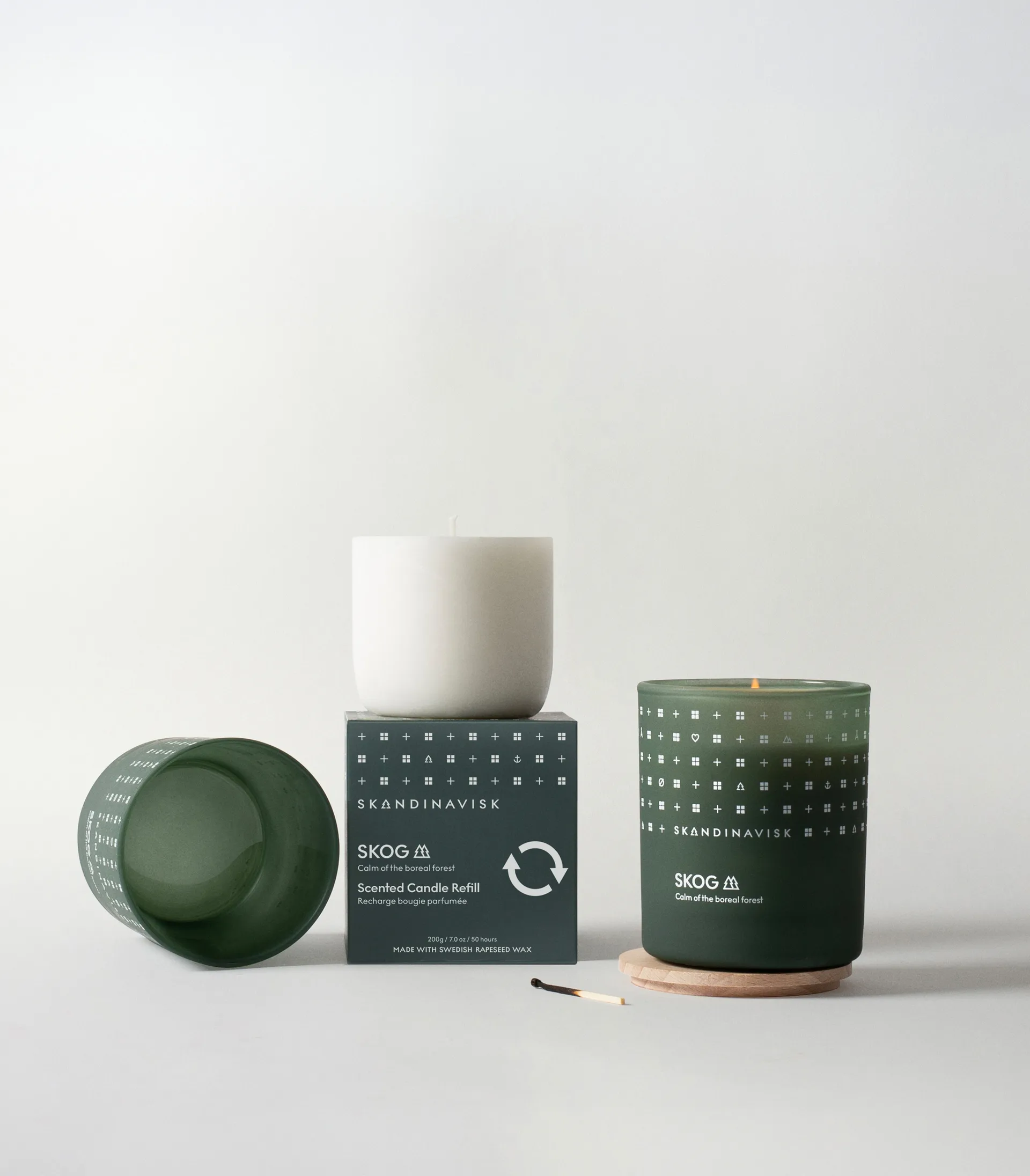 Täyttöpakkaus Metsä tuoksukynttilä, 200 g Skandinavisk