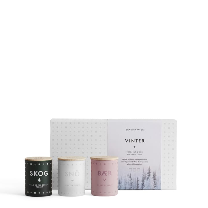 Vinter tuoksukynttilä 3 kpl - 3x55g - Skandinavisk