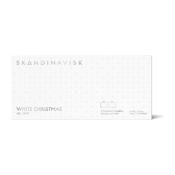 White Christmas Mini -kynttilä lahjasetti 2 osaa - 2 x 90 g - Skandinavisk