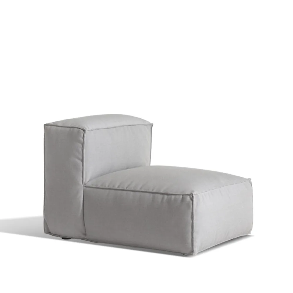 Asker sohvamoduuli, Sunbrella Sling light grey, keskiosa small Skargaarden