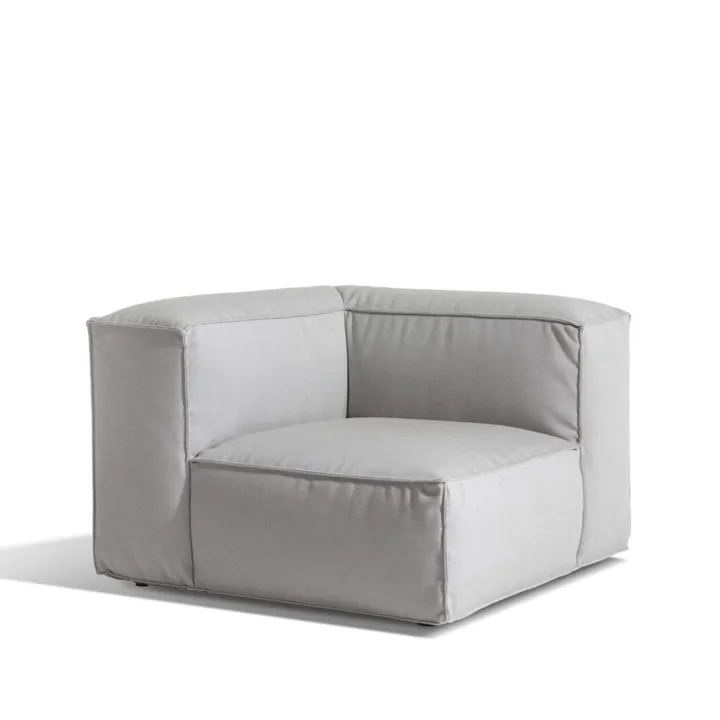 Asker sohvamoduuli - Sunbrella sling light grey, kulmaosa - Skargaarden