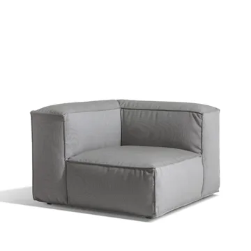 Asker sohvamoduuli - Sunbrella Sling taupe beige, kulmaosa - Skargaarden