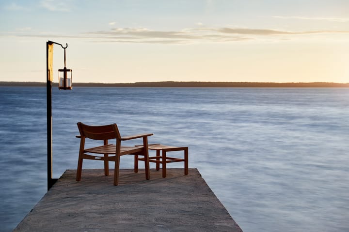 Djurö lounge-nojatuoli, Tiikki Skargaarden
