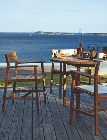 Djurö lounge-nojatuoli - Tiikki - Skargaarden