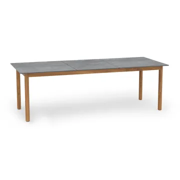Koster ruokapöytä 230x95x74 cm komposiittilevy ja tiikki - Skargaarden